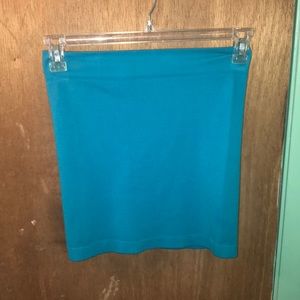 Small turquoise skirt